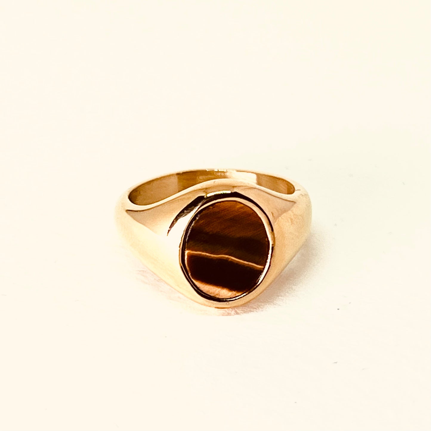 Tiger’s Eye Signet Ring