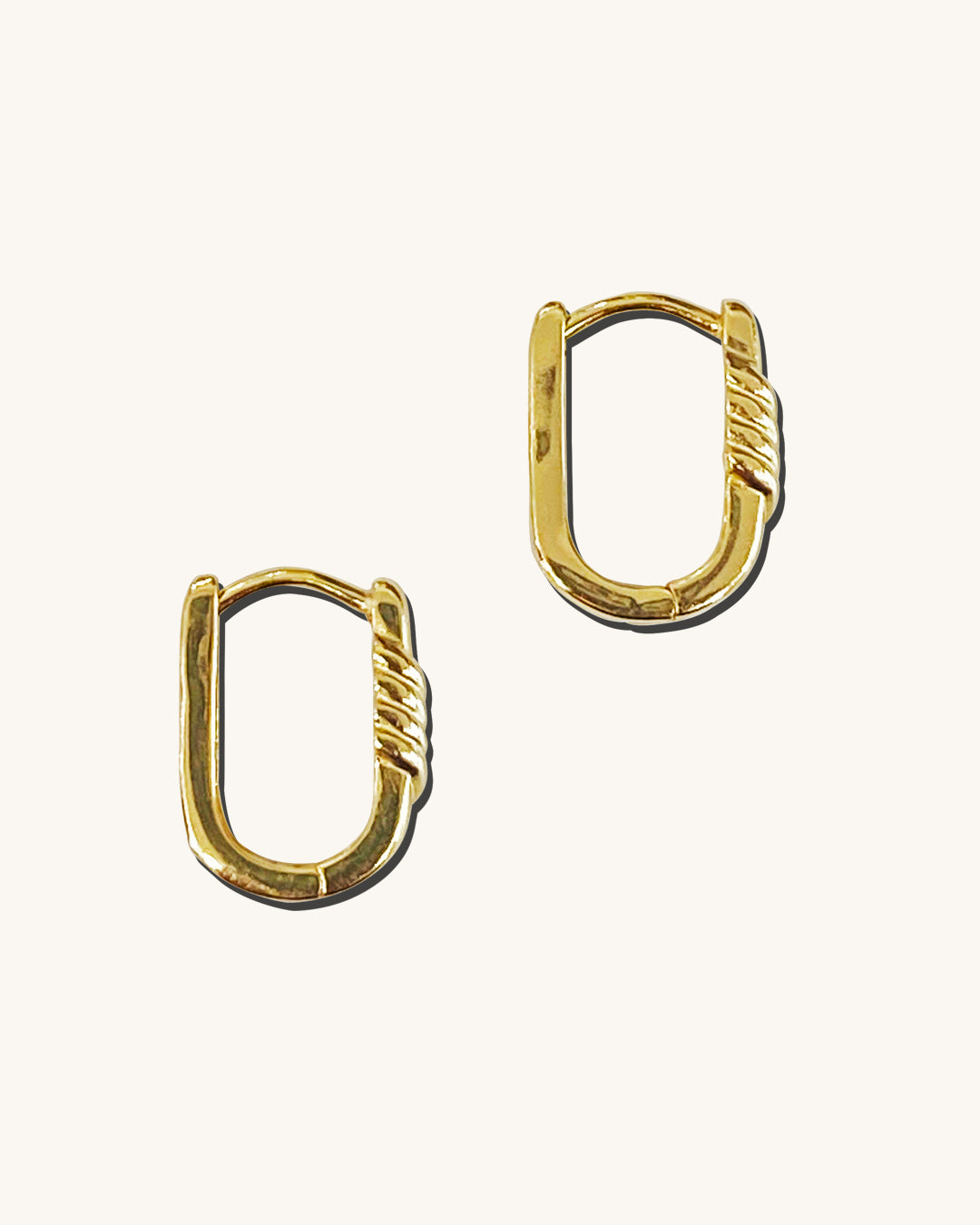 Small Gold U-shape Hoops